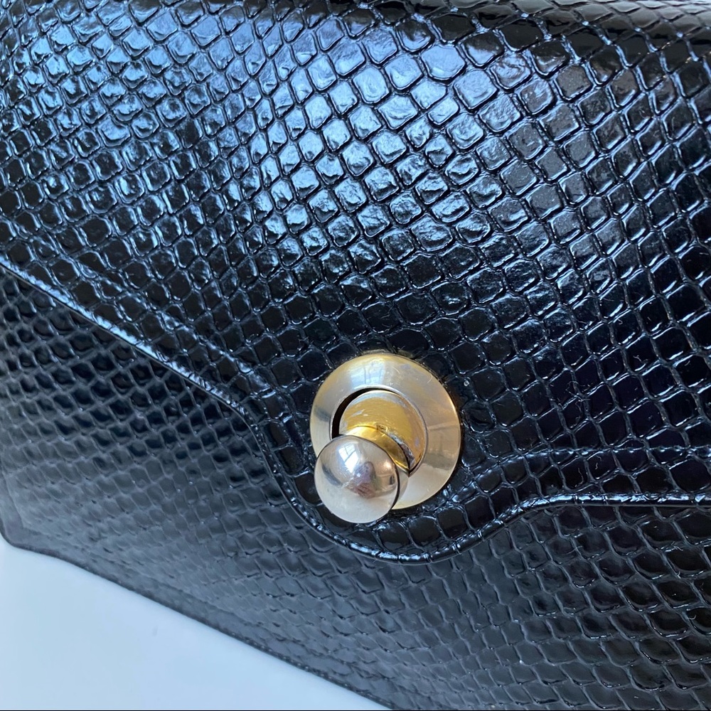 Vintage Koret Leather Handbag Shoulder Bag with chained coin purse - Picture 9 of 14